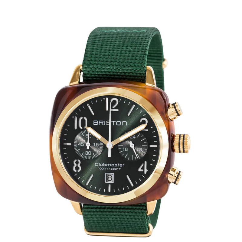 Briston · Clubmaster Classic 40mm · Vert Anglais/Or · Quartz