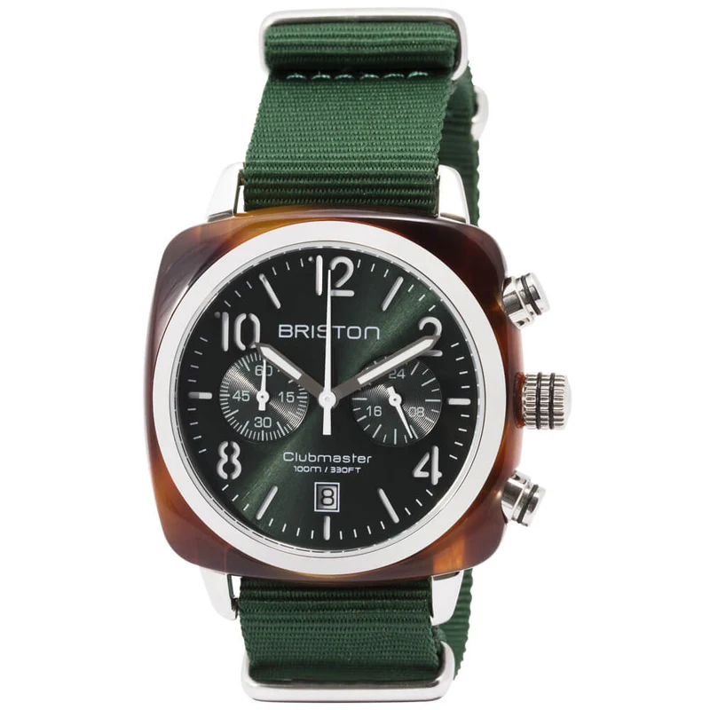 Briston · Clubmaster Classic 40mm · Vert Anglais · Quartz