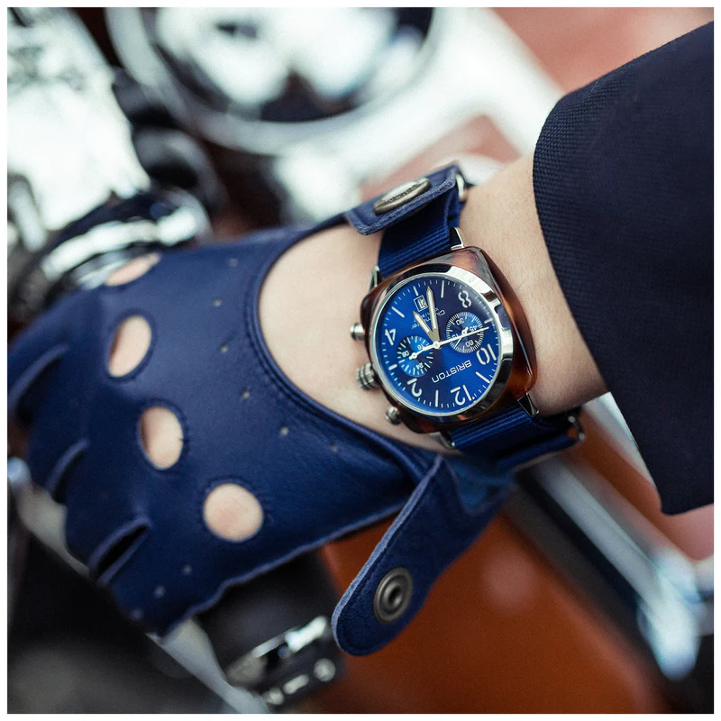 Briston · Clubmaster Classic 40mm · Navy/Bleu · Quartz — vue 2