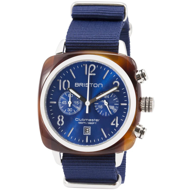 Briston · Clubmaster Classic 40mm · Navy/Bleu · Quartz