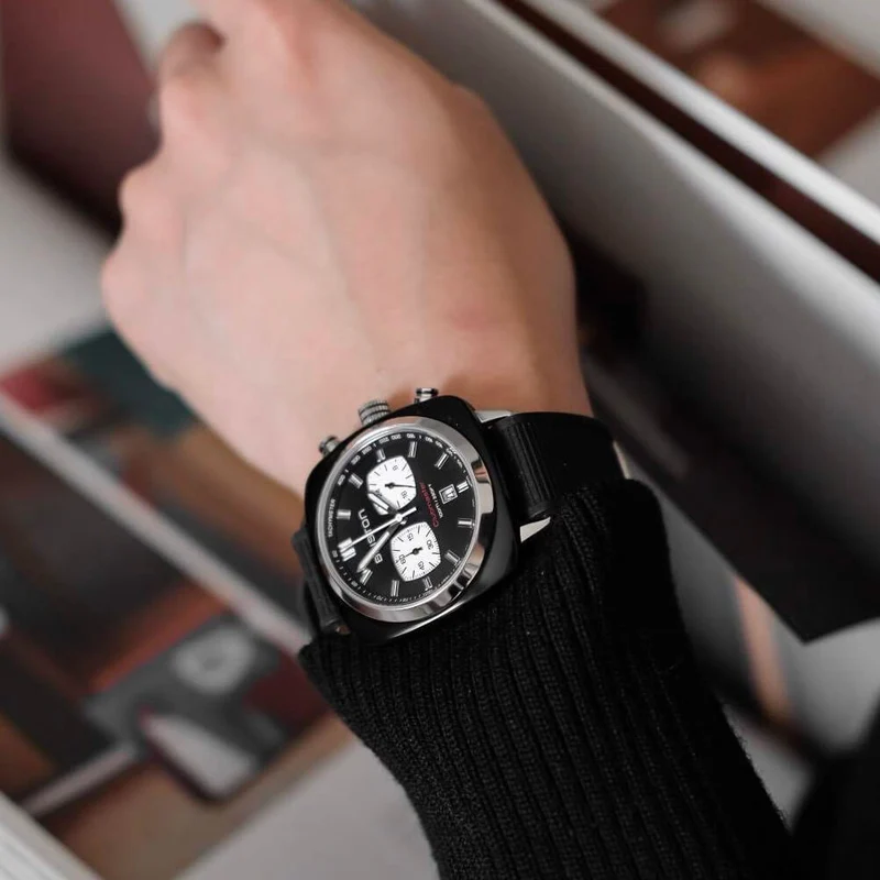 Briston · Clubmaster Sport 42mm · Noir · Quartz — vue 2