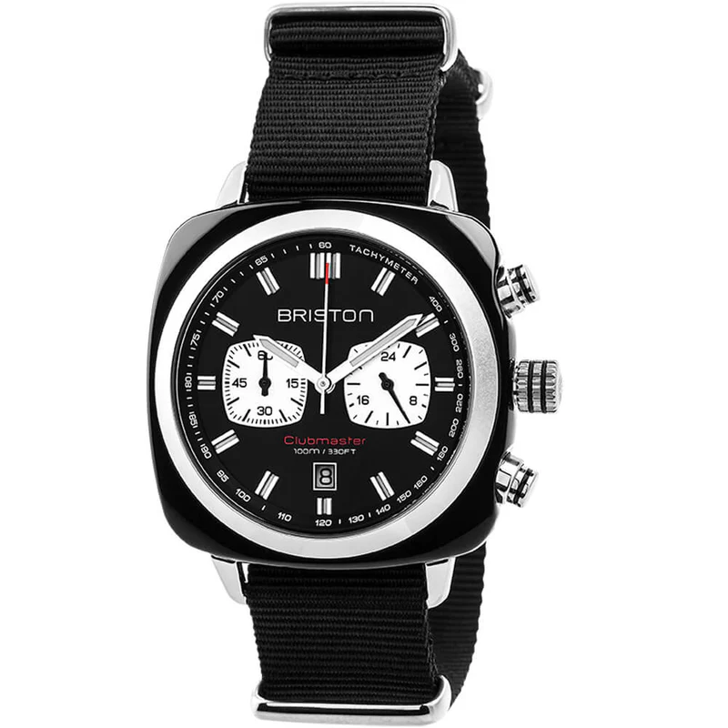 Briston · Clubmaster Sport 42mm · Noir · Quartz