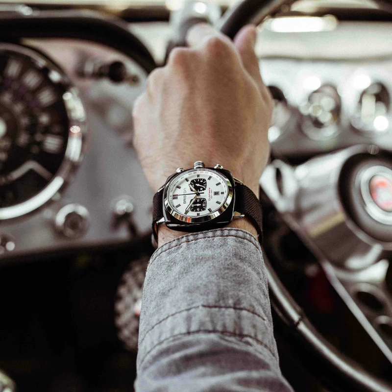 Briston · Clubmaster Sport 42mm · Blanc · Quartz