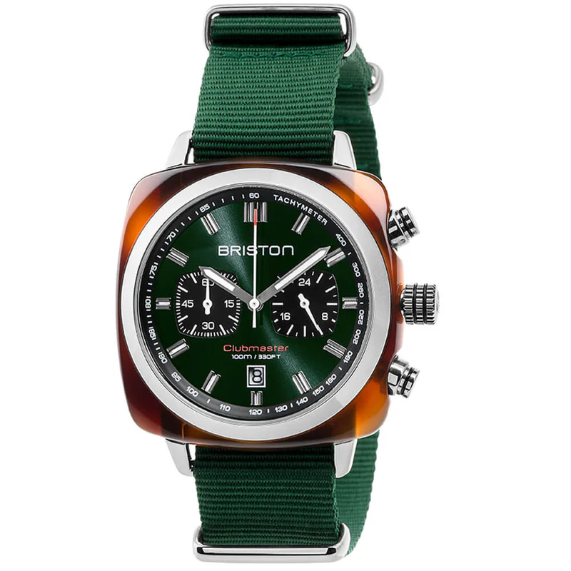 Briston · Clubmaster Sport 42mm · Vert · Quartz