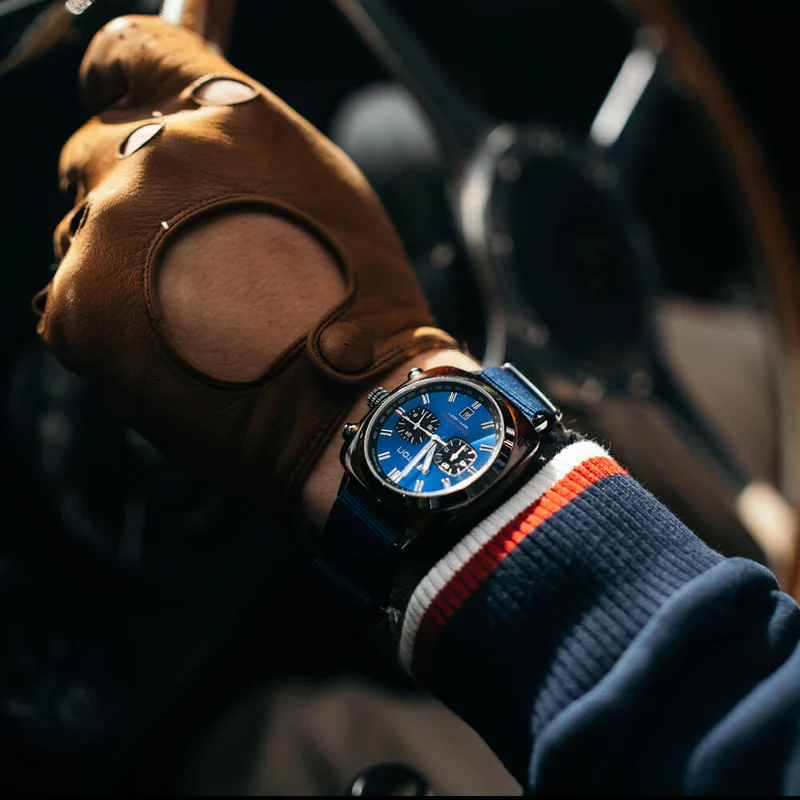 Briston · Clubmaster Sport 42mm · Navy/Bleu · Quartz — vue 2