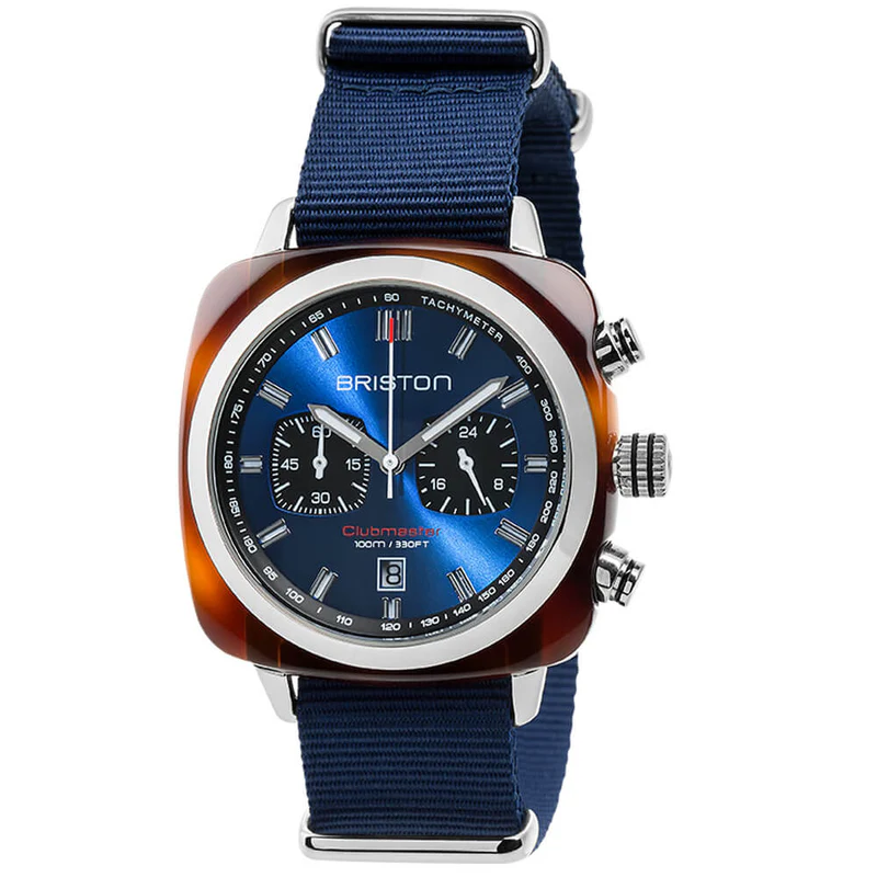 Briston · Clubmaster Sport 42mm · Navy/Bleu · Quartz
