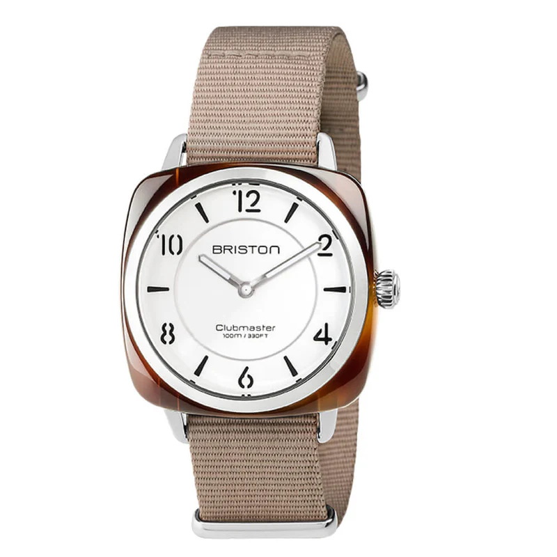 Briston · Clubmaster Chic 36mm · Beige · Quartz