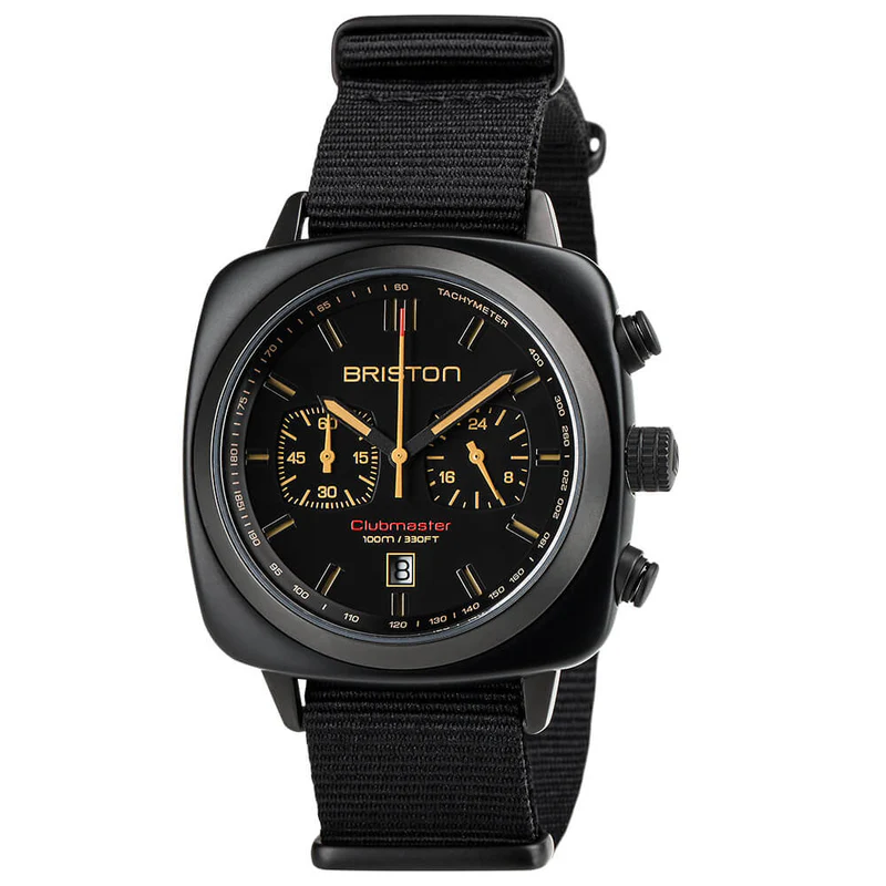 Briston · Clubmaster Sport 42mm · Noir Mat · Quartz