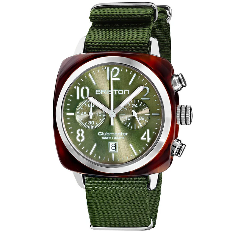 Briston · Clubmaster Classic 40mm · Vert Olive · Quartz