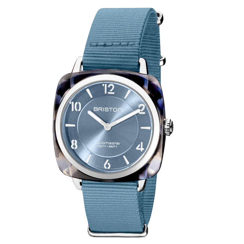 Briston · Clubmaster Chic 36mm · Bleu Glacier · Quartz