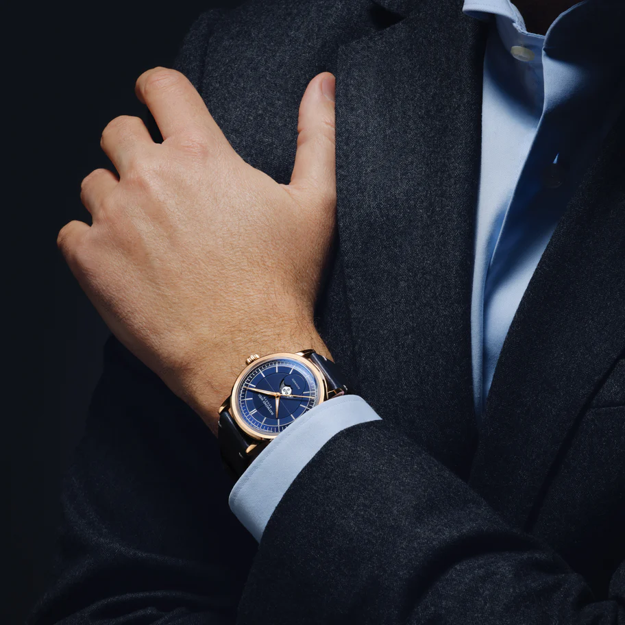 Raymond Weil Freelancer · Moonphase · 42mm · Cadran Gris · Cuir — vue 3