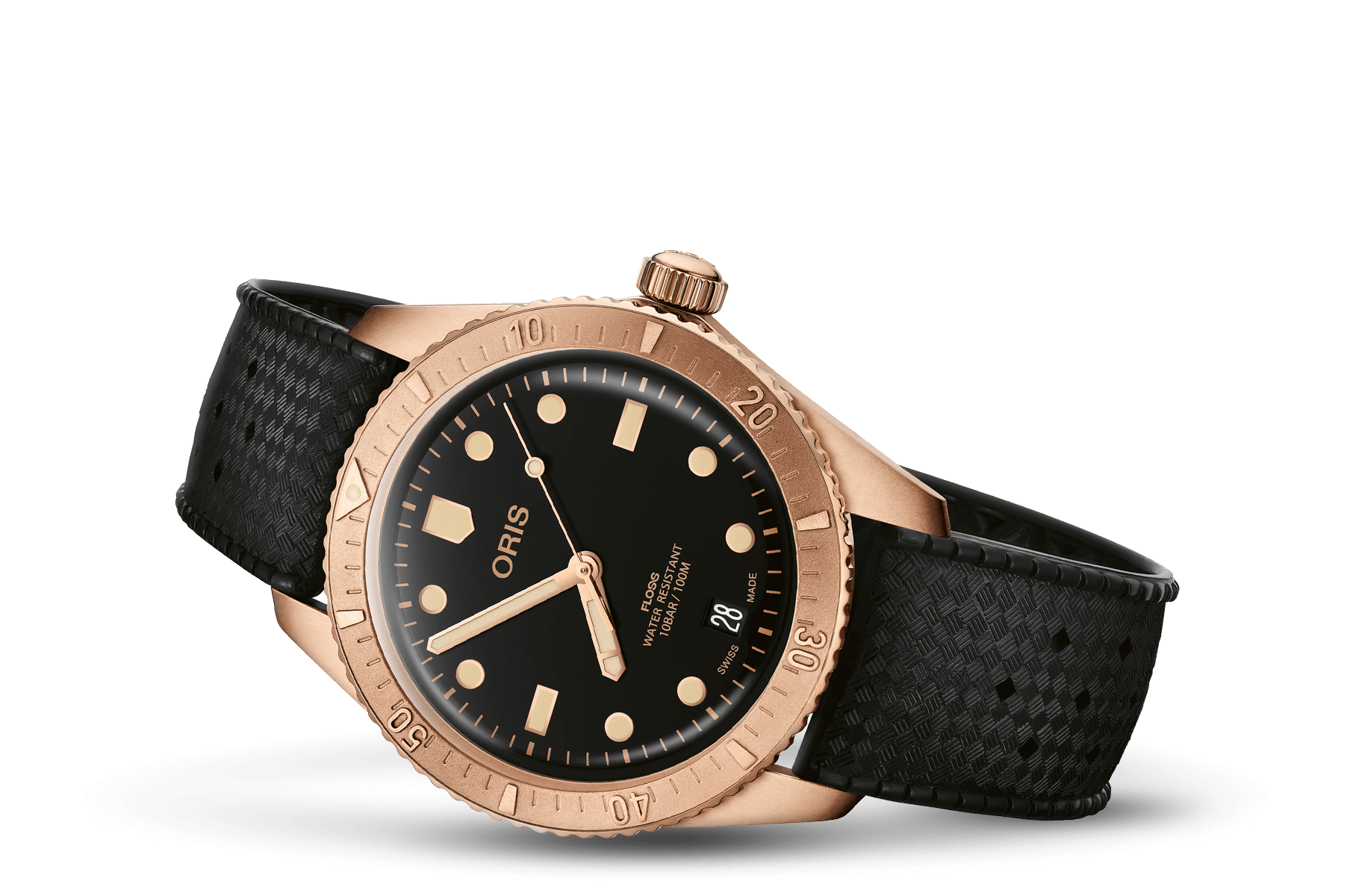 Oris Divers Sixty-Five · Cotton Candy Sepia · 38mm · Bronze · Cadran Noir · Bracelet Bronze — vue 2