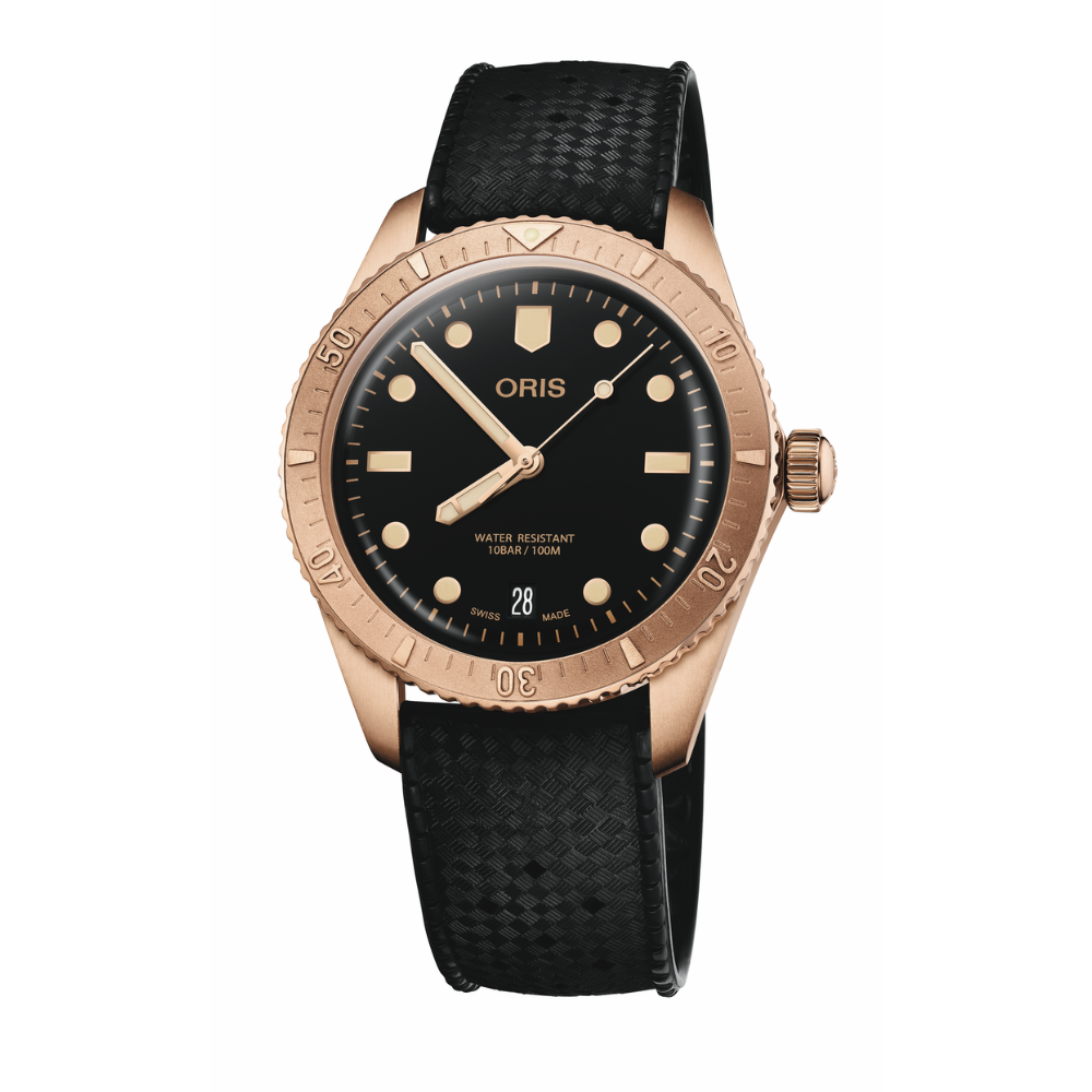 Oris Divers Sixty-Five · Cotton Candy Sepia · 38mm · Bronze · Cadran Noir · Bracelet Bronze