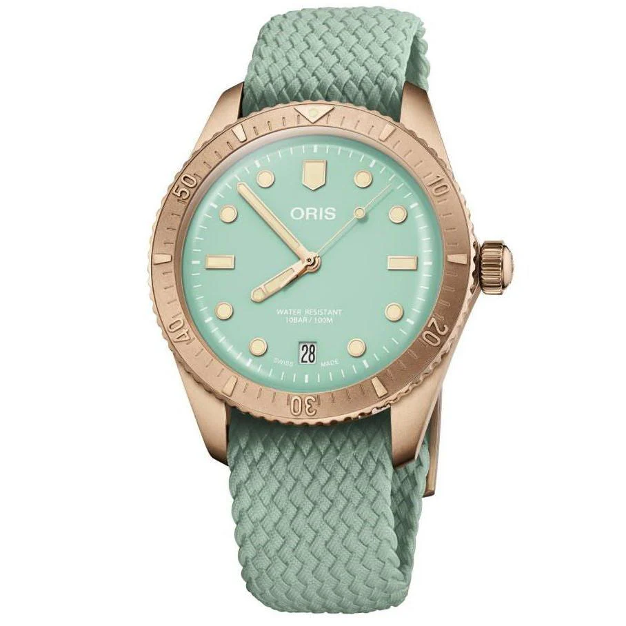 Oris Divers Sixty-Five · Cotton Candy · 38mm · Cadran Bleu · Bracelet Perlon