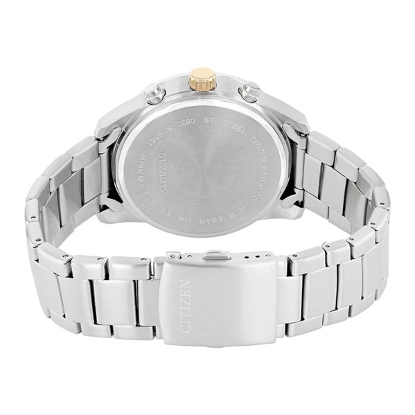 Citizen Eco-Drive · Chronographe Solaire · Cadran Champagne · Bracelet Acier — vue 3