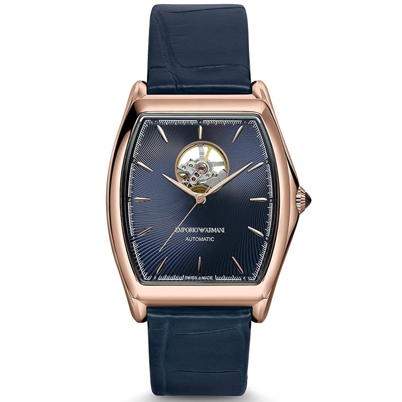 Emporio Armani Swiss Made · Classic Baselworld 2016 · 41mm · Or Rose · Cuir