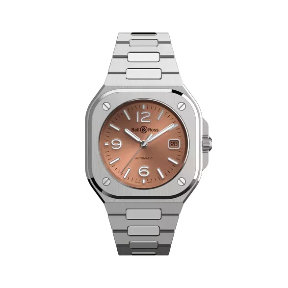 Bell & Ross BR-05 · Automatique · 40mm · Cadran Brun/Bronze · Bracelet Acier Intégré