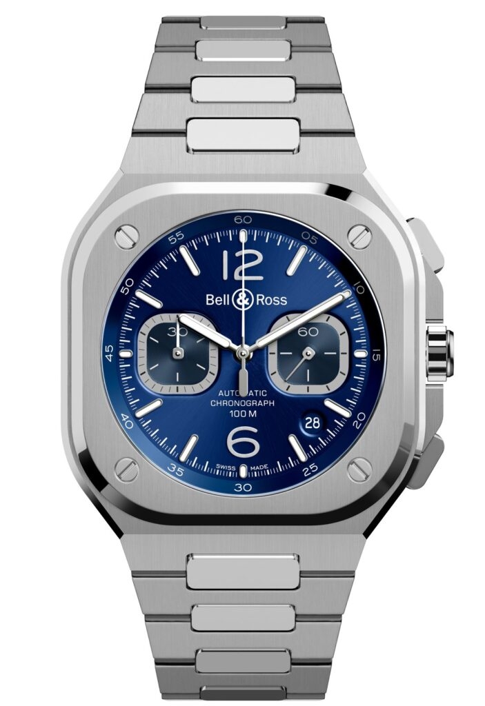 Bell & Ross BR-05 Chronographe · 42mm · Cadran Bleu · Bracelet Acier Intégré