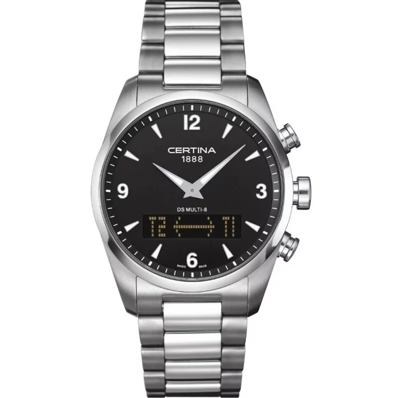 Certina DS Multi-8 · Multifonction · 42mm · Cadran Bleu · Bracelet Acier
