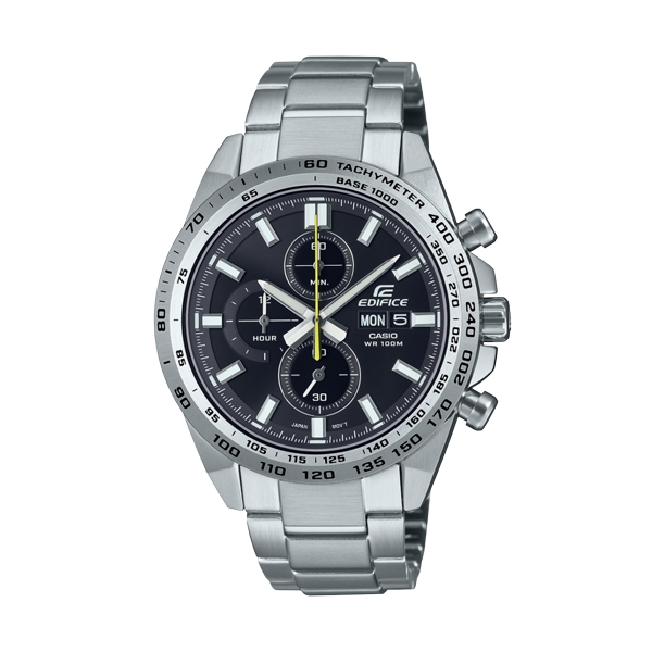 Casio Edifice · Sport Chronographe · 42mm · Cadran Noir · Bracelet Acier