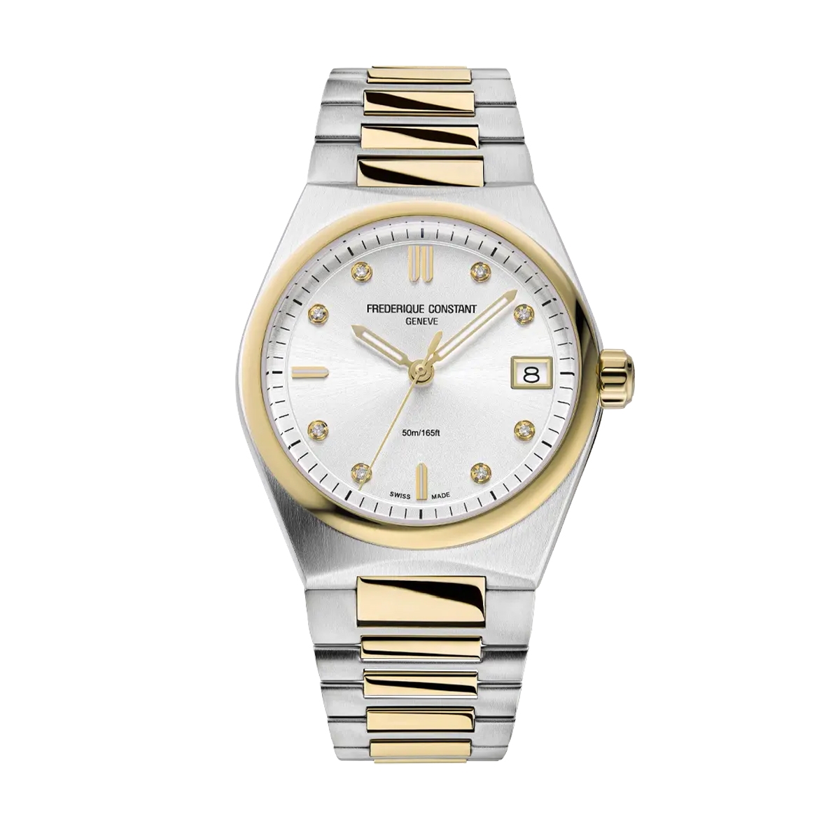 Frédérique Constant Highlife · Quartz · Dame · Cadran Vert · Bracelet Acier Intégré