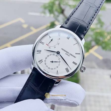 Frédérique Constant Slimline Power Reserve · Calibre Manufacture · 40mm · Cadran Argenté · Alligator — vue 3