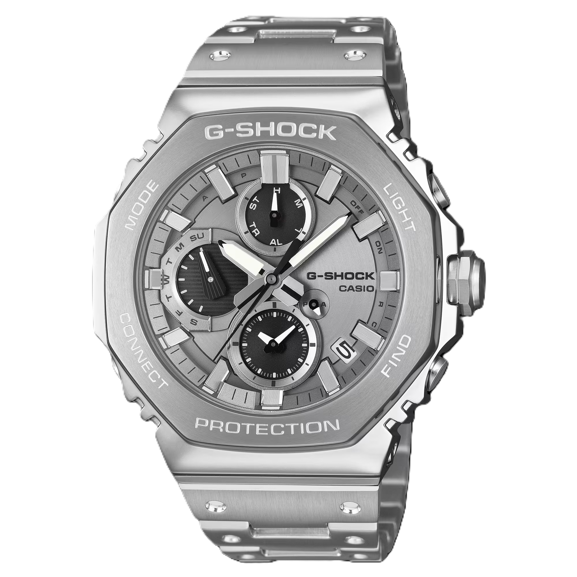 Casio G-Shock G-Steel · GMC-B2100ADS · Full Metal Carbone · Bluetooth · Solaire