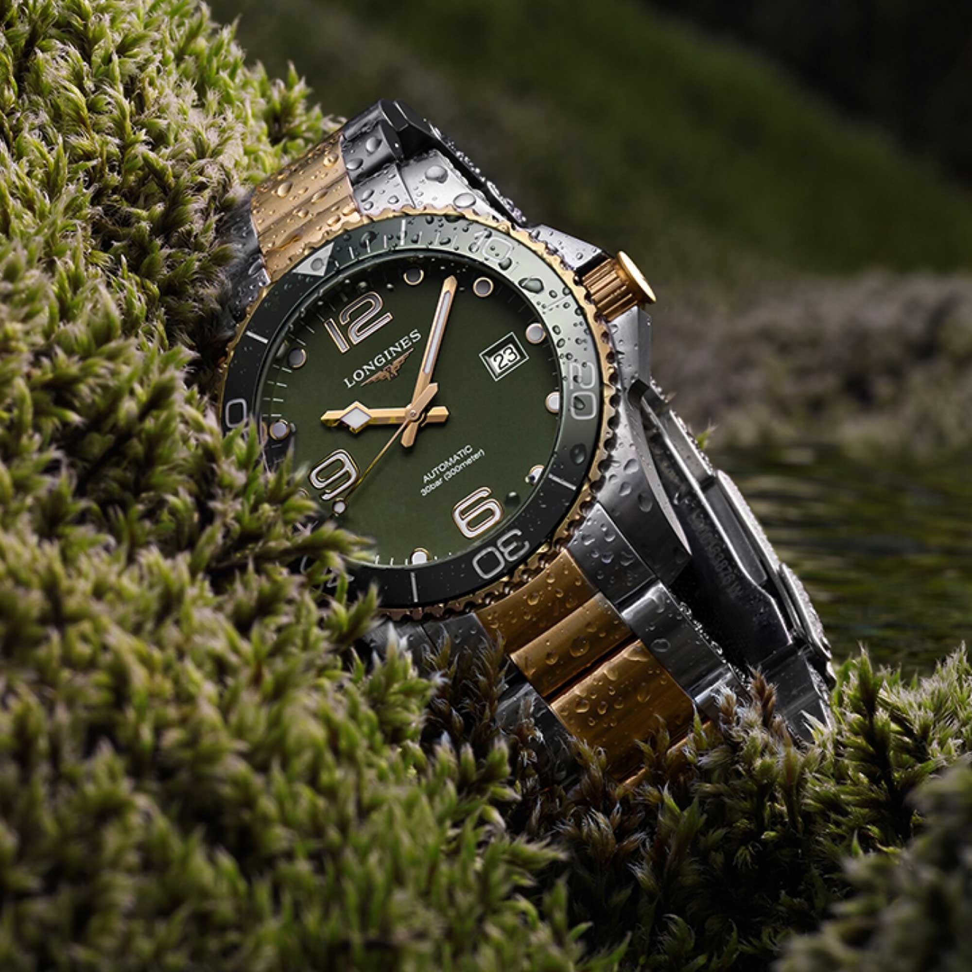 Longines HydroConquest · 41mm Cadran Vert — vue 3