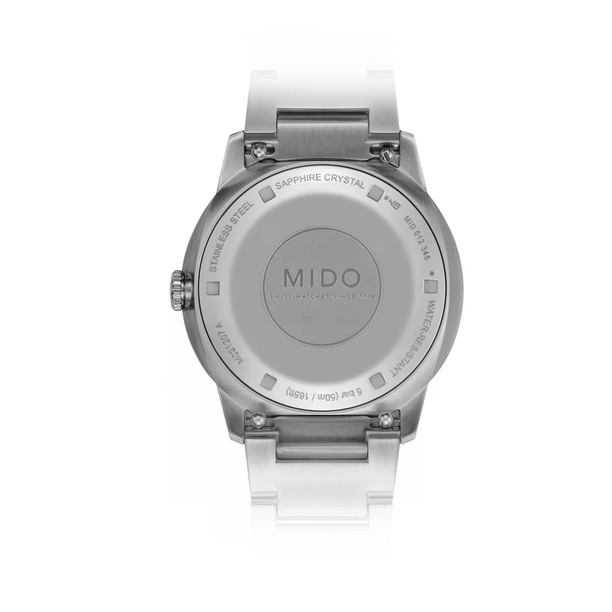 Mido Commander Lady · 35mm · Cadran Nacre · 11 Diamants · Bracelet Acier