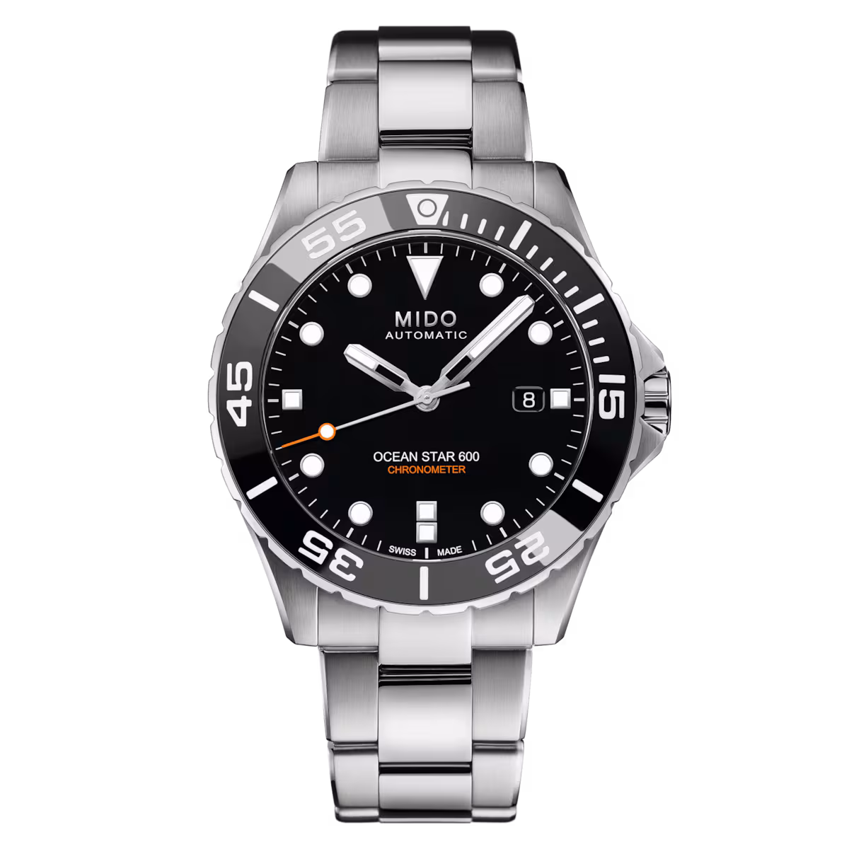 Mido Ocean Star 600 Chronometer · Cadran Noir · Bracelet Acier — vue 3
