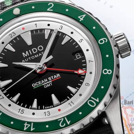 Mido Ocean Star GMT · Édition Limitée Hodinkee 999 pièces · Cadran Noir · Acier — vue 3