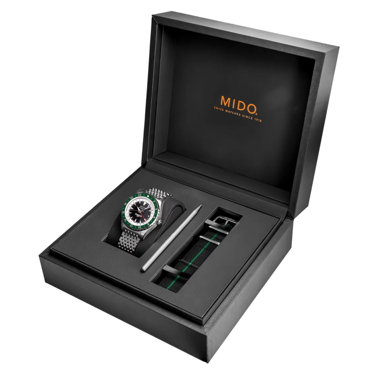 Mido Ocean Star GMT · Édition Limitée Hodinkee 999 pièces · Cadran Noir · Acier — vue 6