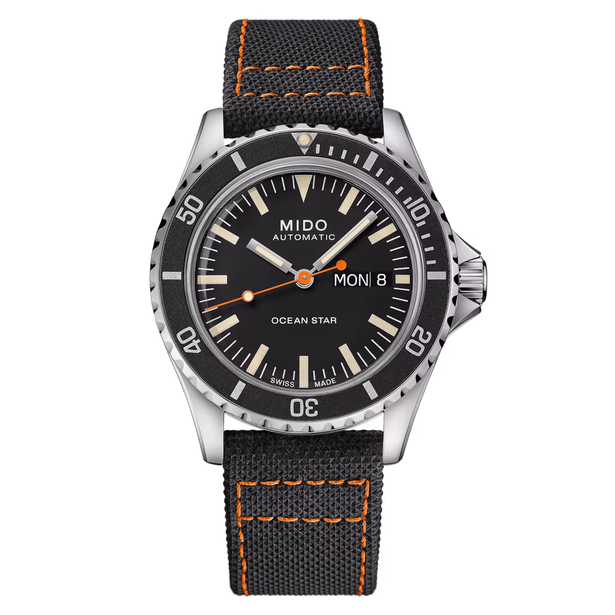 Mido Ocean Star Tribute · Cadran Noir · Maille Milanaise · 40.5mm
