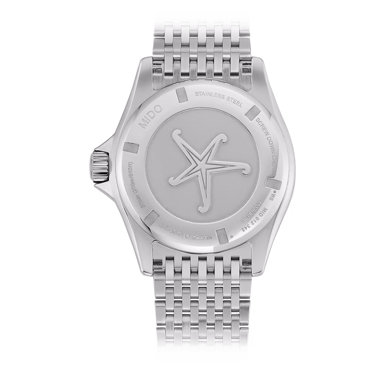 Mido Ocean Star Tribute · Cadran Noir · Maille Milanaise · 40.5mm — vue 2