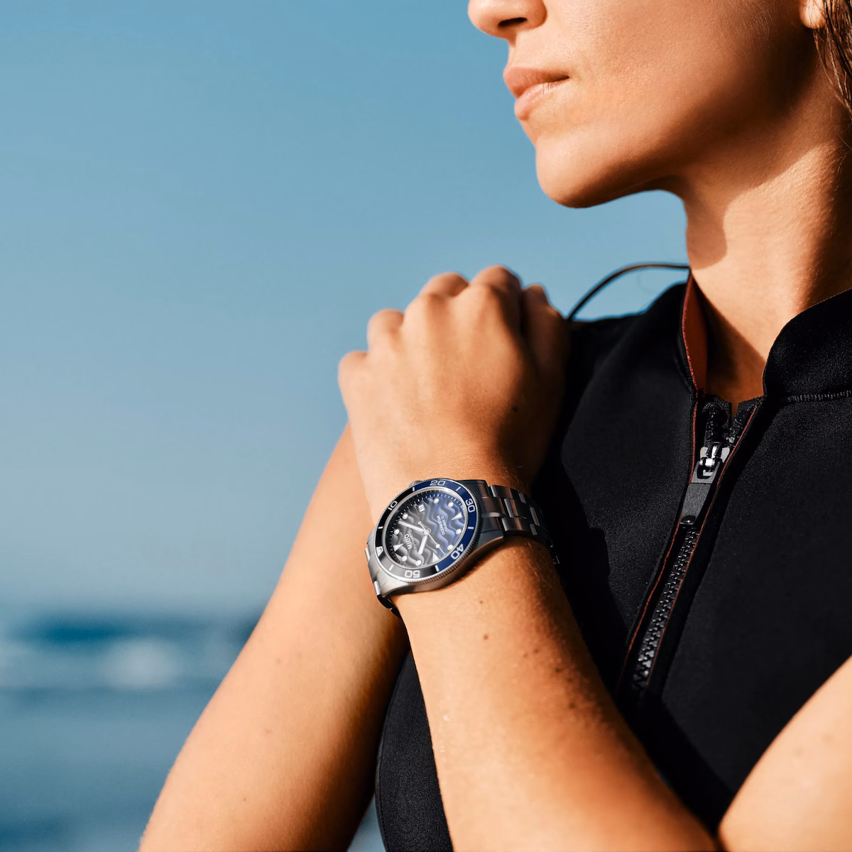 Mido Ocean Star 39 · Cadran Bleu Dégradé · Bracelet Acier · 39mm — vue 4