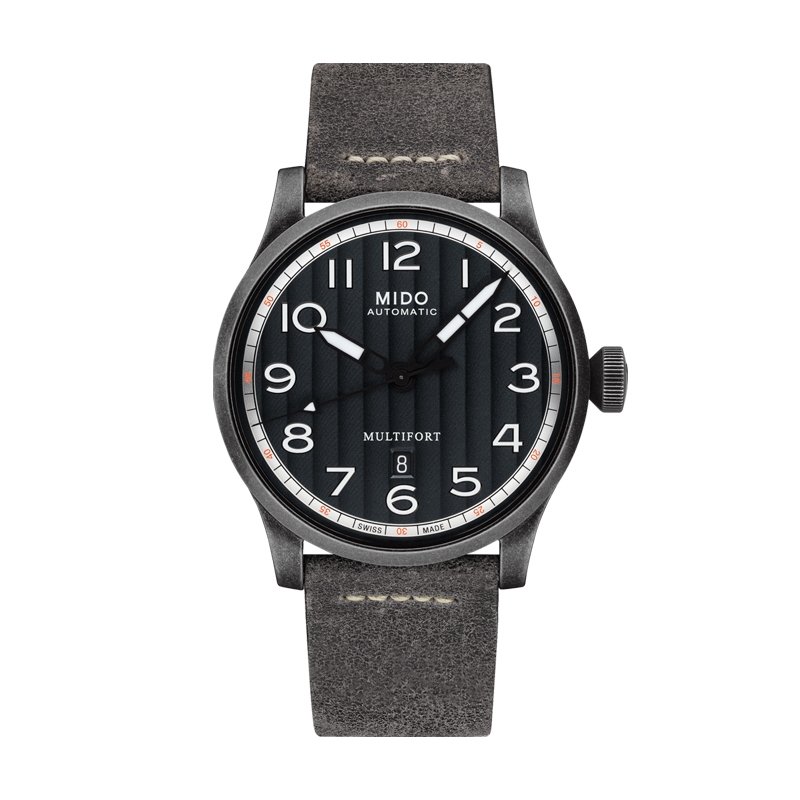 Mido Multifort Escape · 44mm · Cadran Bleu · Cuir · Automatique — vue 3