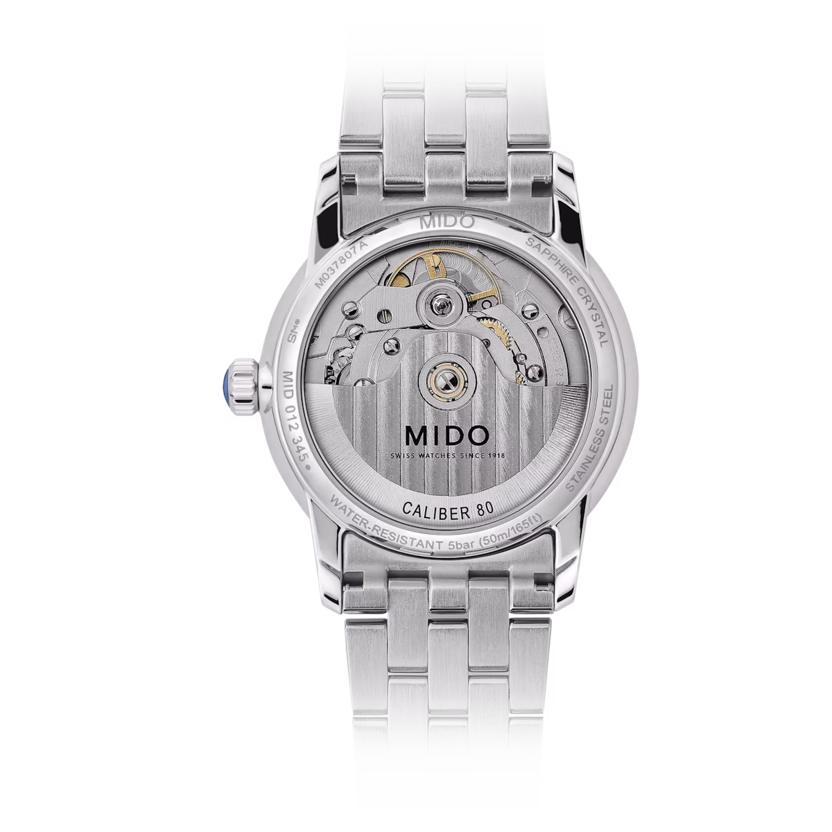Mido Baroncelli Lady Necklace · Dame · 33mm · Cadran Nacre · Diamants · Bracelet Acier
