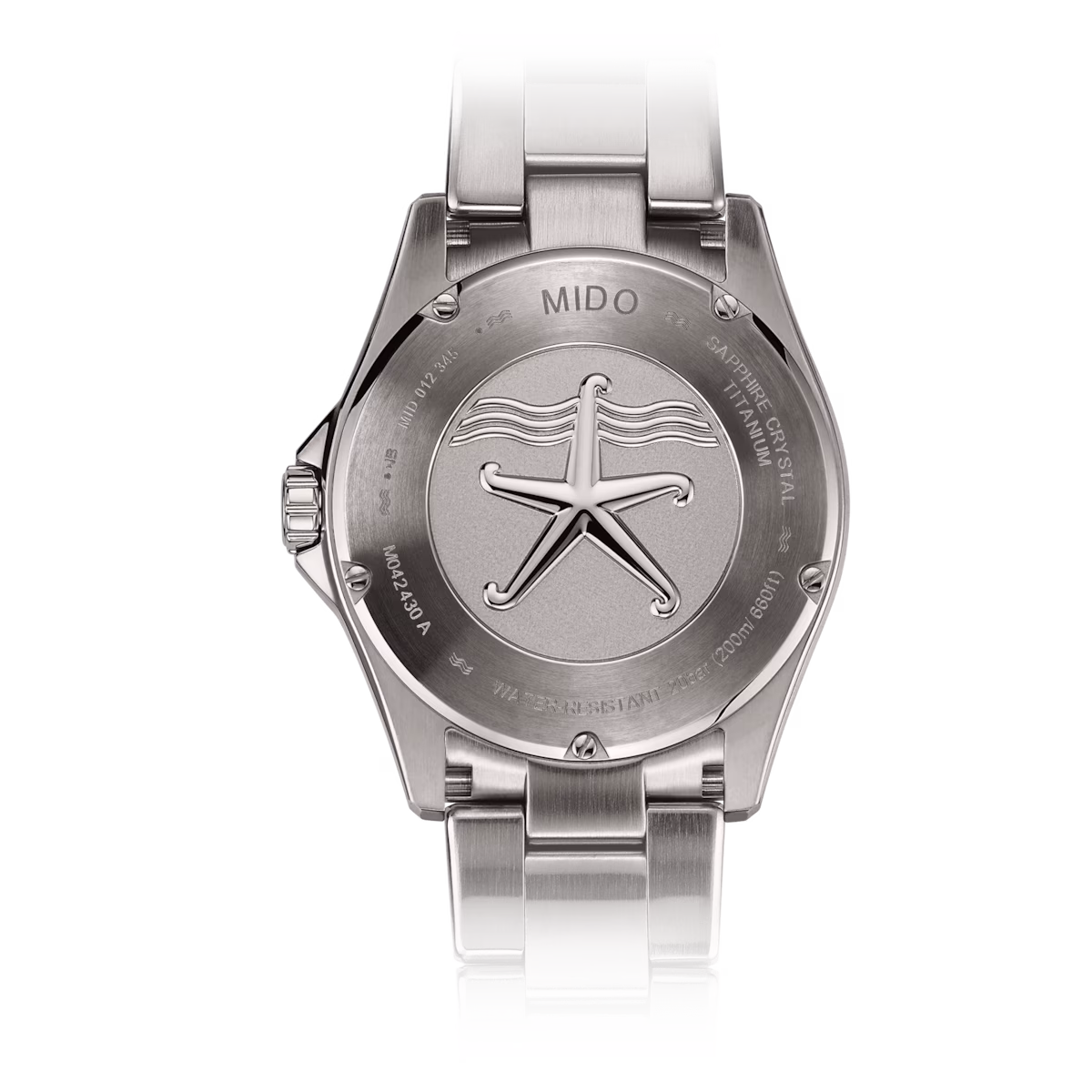 Mido Ocean Star 200C · Titane · Cadran Noir · Lunette Céramique Noire · Bracelet Titane · 42.5mm