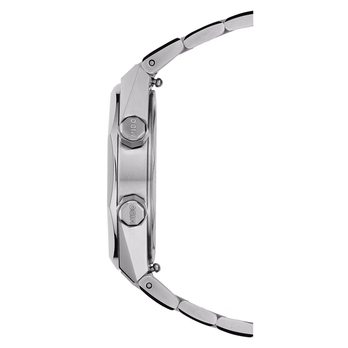 Mido Multifort 8 Two Crowns · Cadran Gris · Bracelet Acier · 38.4mm — vue 2