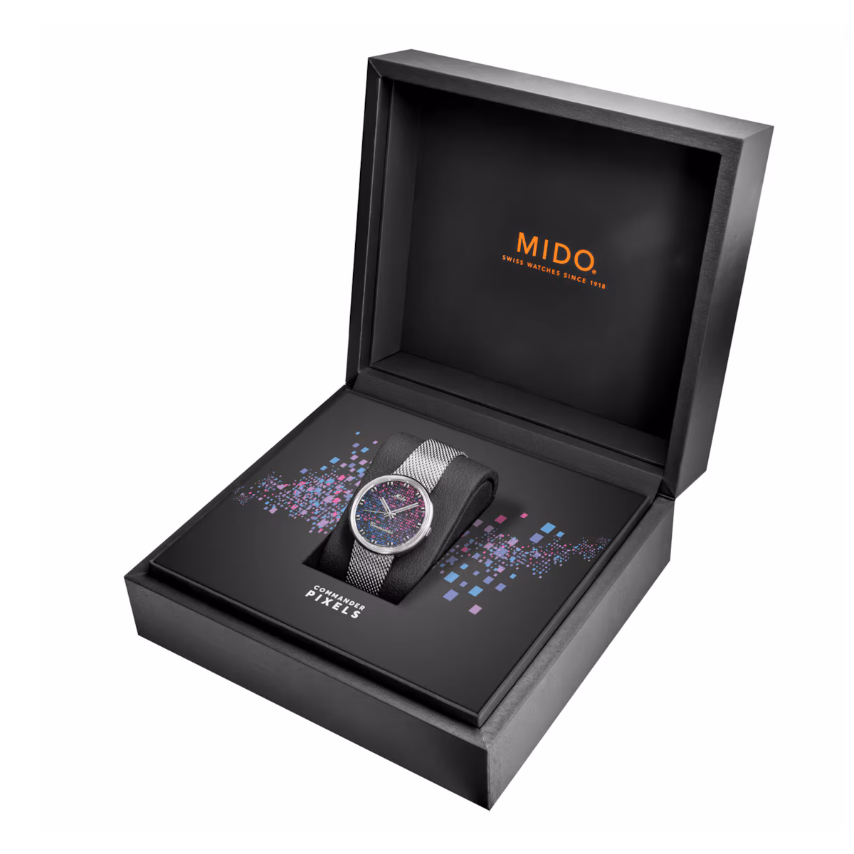 Mido Commander 1959 · Cadran Pixel · Maille Milanaise Acier — vue 5