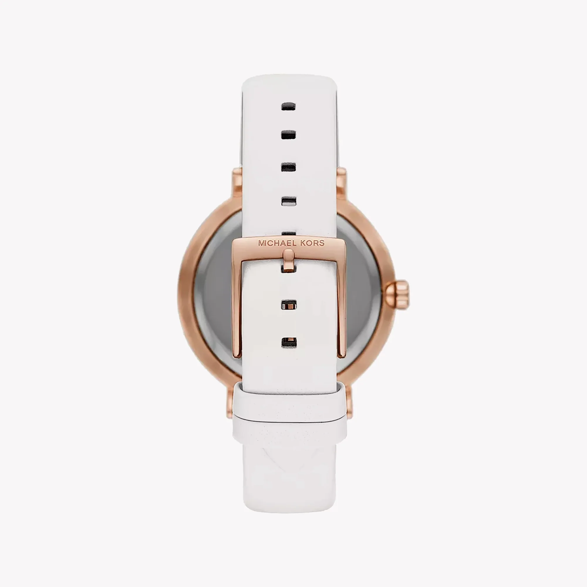 Michael Kors Addyson · Quartz 40mm · Or Rose · Cadran Pavé · Cuir Blanc — vue 3