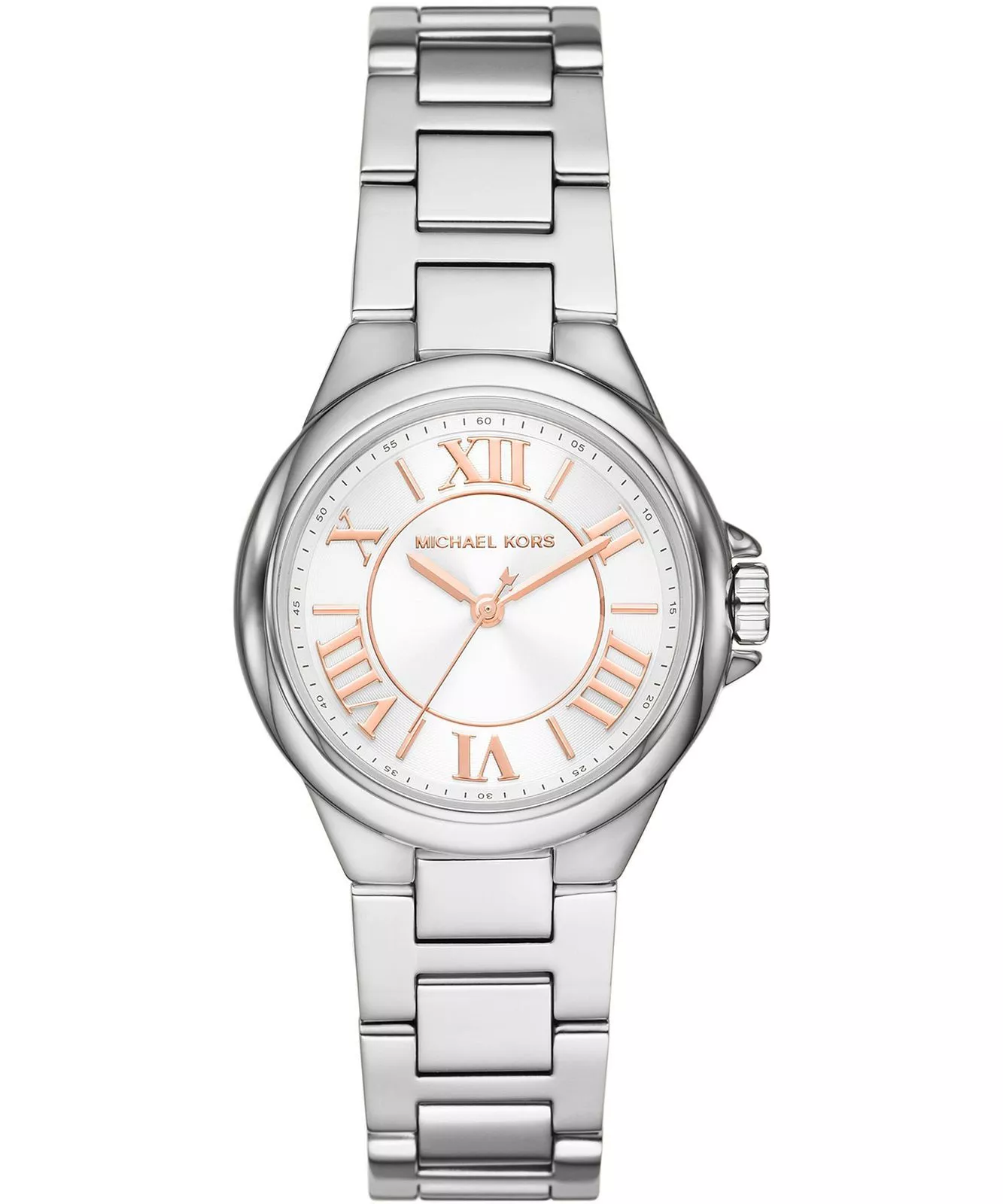 Michael Kors Mini Camille · Quartz 33mm · Argent · Bracelet Acier