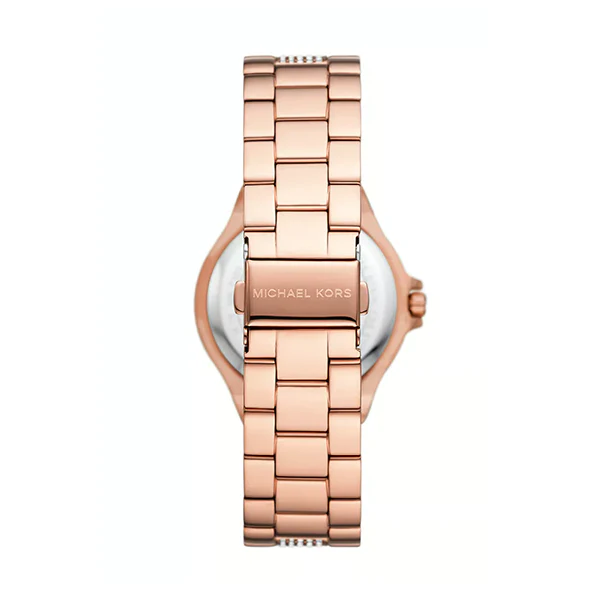 Michael Kors Lennox · Quartz 37mm · Or Rose · Cadran Blanc Sunray · Bracelet Acier — vue 2