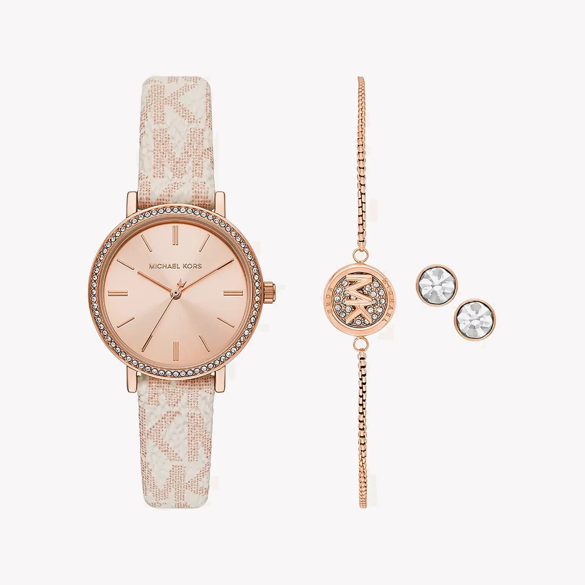Michael Kors Addyson · Quartz 32mm · Or Rose · Coffret 2 Bracelets