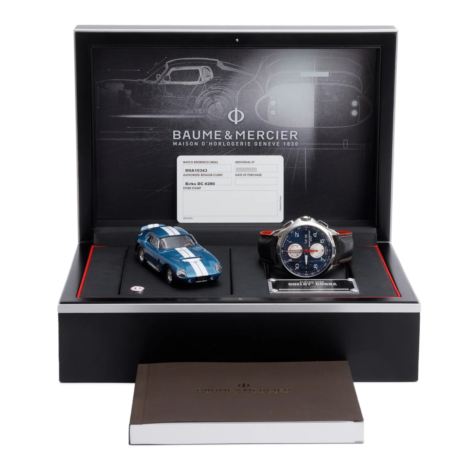 Baume & Mercier Clifton Club Shelby Cobra · Chronographe · Édition Limitée · 44mm · Cuir — vue 2