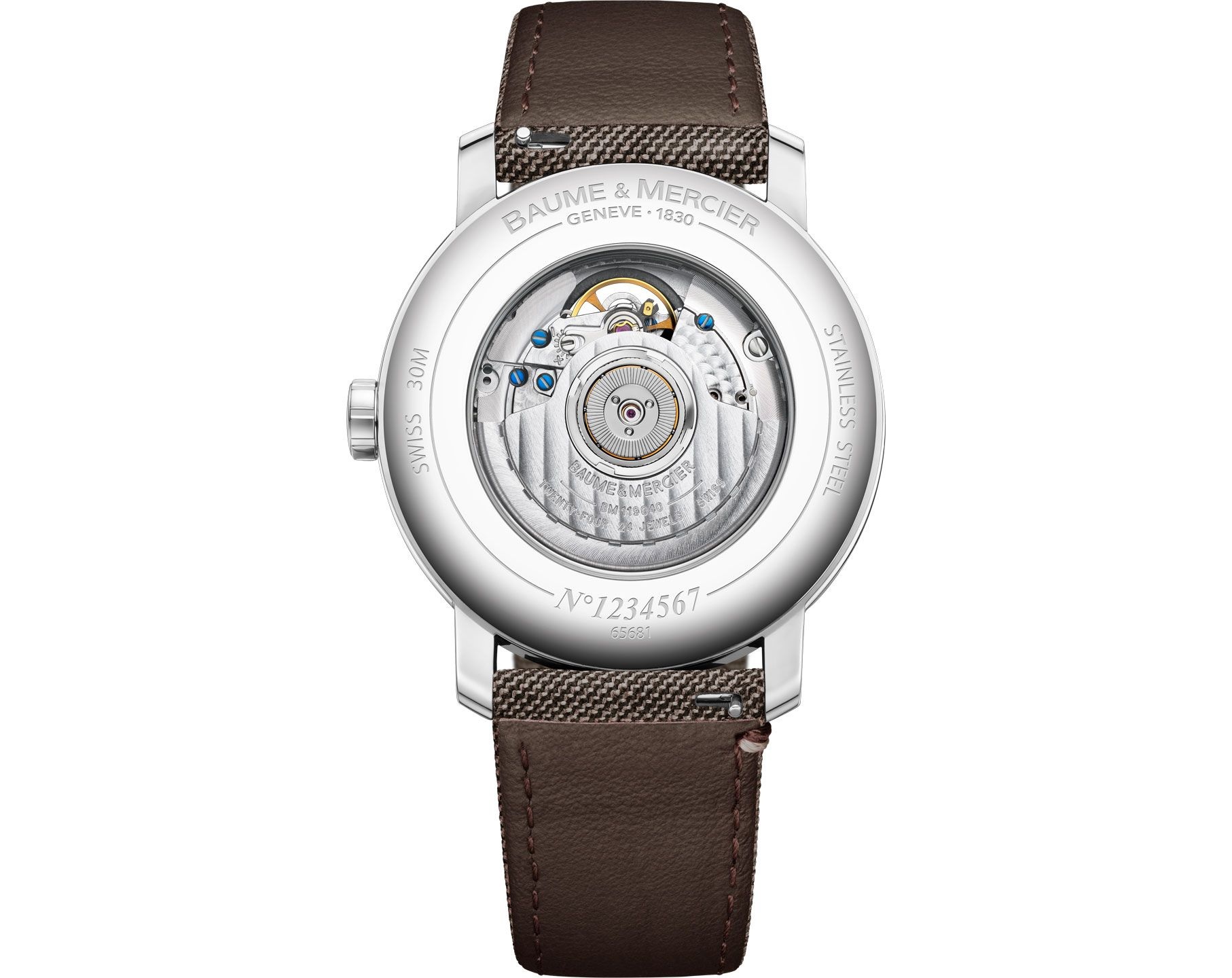 Baume & Mercier Classima · Squelette Open Balance · 40mm · Cuir — vue 3