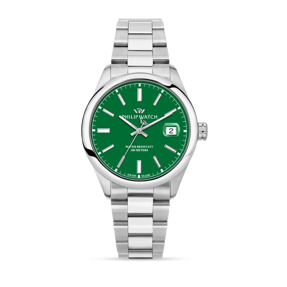 Philip Watch Caribe Urban · Quartz · 42mm · Cadran Vert · Bracelet Acier