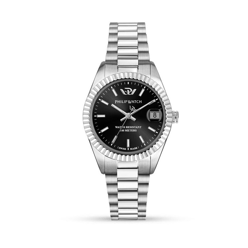 Philip Watch Caribe Urban · Quartz · 42mm · Cadran Noir · Bracelet Acier