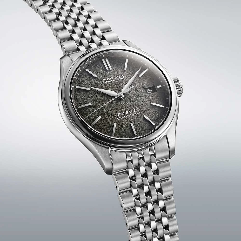 Seiko Presage Classic · Soie Japonaise « Midori-iro » · Cadran Vert · Bracelet Acier · 40.2mm — vue 2