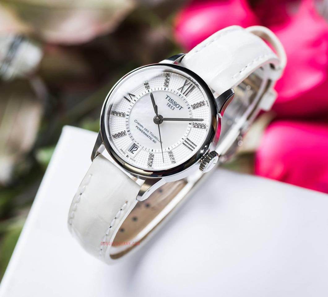 Tissot Chemin des Tourelles · PM80 · Bicolore · Cadran Argenté · Bracelet Acier · 32mm — vue 3